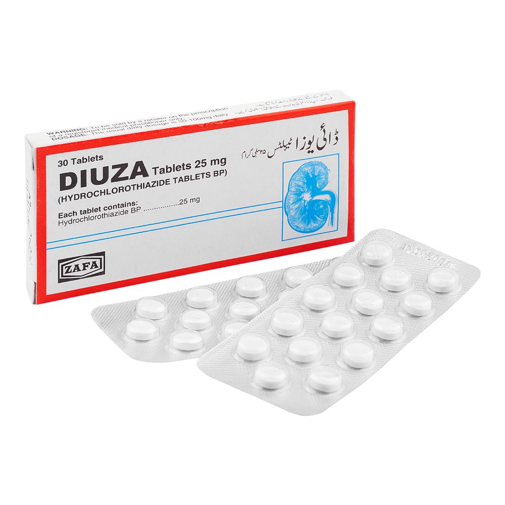 Zafa Pharmaceuticals Diuza Tablet, 25mg, 30-Pack product image - Bolanclinic