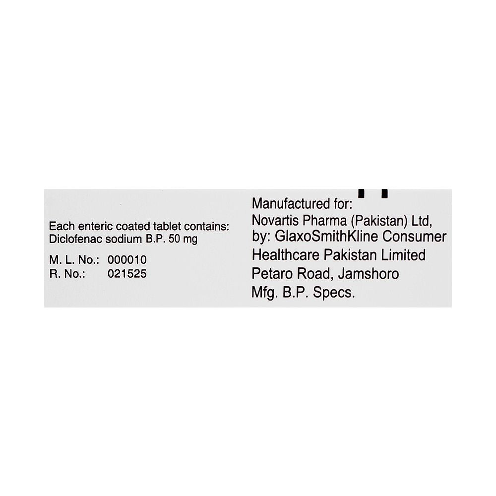 GSK Voltral Tablet, 50mg, 1-Strip product image 2 - Bolanclinic