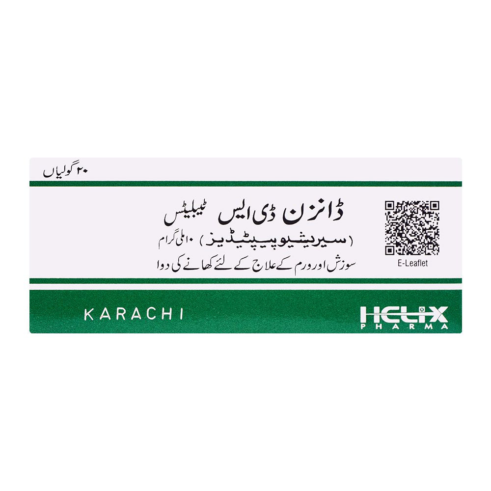 Helix Pharma Danzen DS Tablet, 10mg, 1-Strip product image 2 - Bolanclinic