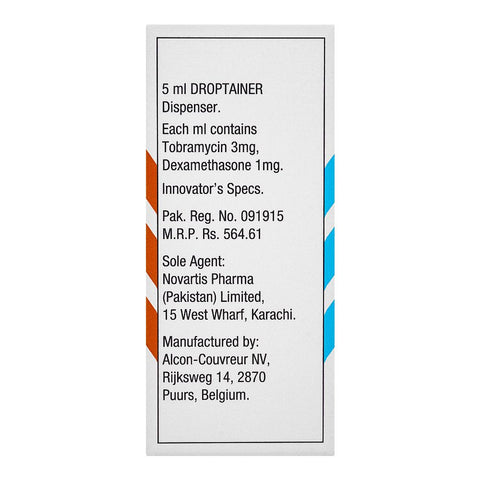 Novartis Pharmaceuticals TobraDex Sterile Ophthalmic Suspension, 5ml product image 3 - Bolanclinic