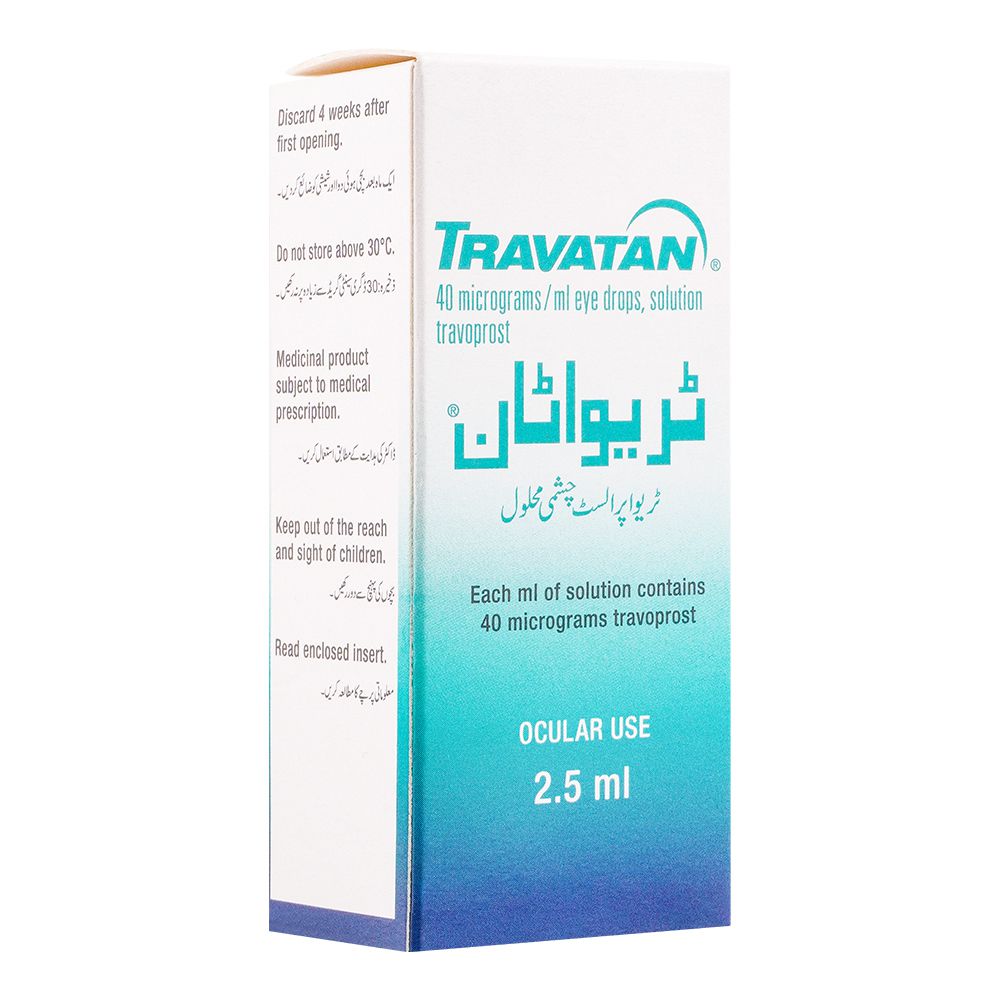 Novartis Pharmaceuticals Travatan Eye Drops, 2.5ml product image - Bolanclinic