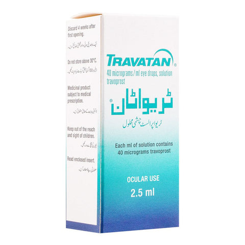 Novartis Pharmaceuticals Travatan Eye Drops, 2.5ml product image - Bolanclinic