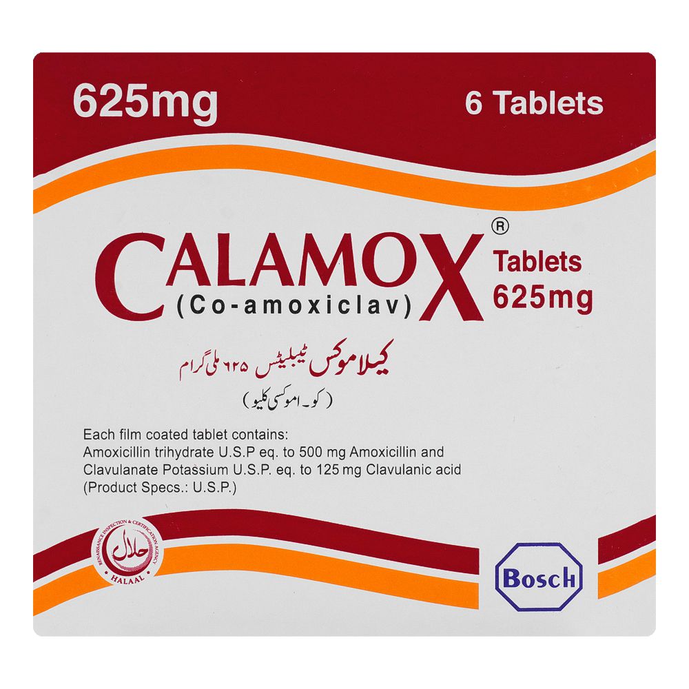 Bosch Pharmaceuticals Calamox Tablet, 625mg, 6-Pack product image 2 - Bolanclinic