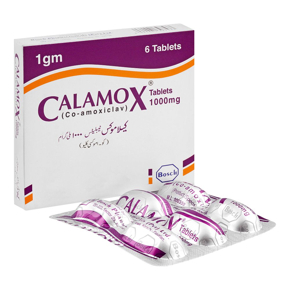 Bosch Pharmaceuticals Calamox Tablet, 1000mg, 6-Pack product image - Bolanclinic