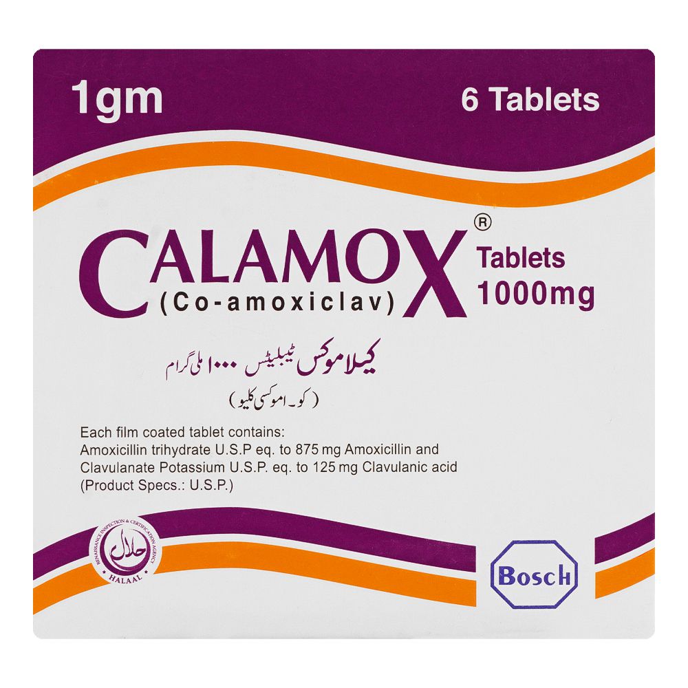 Bosch Pharmaceuticals Calamox Tablet, 1000mg, 6-Pack product image 2 - Bolanclinic