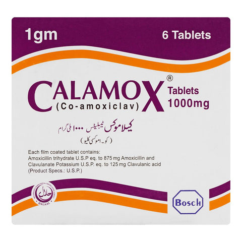 Bosch Pharmaceuticals Calamox Tablet, 1000mg, 6-Pack product image 2 - Bolanclinic