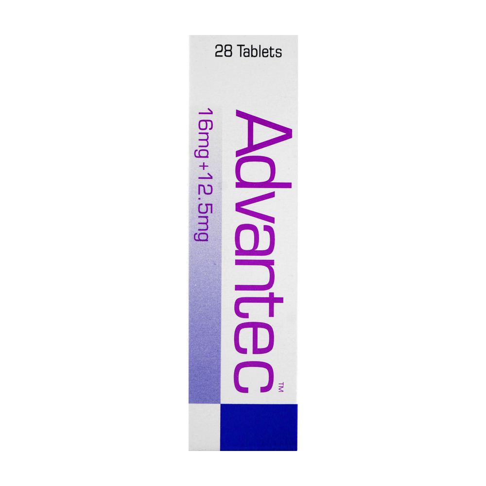 Getz Pharma Advantec Tablet, 16mg/12.5mg, 1-Strip product image 3 - Bolanclinic