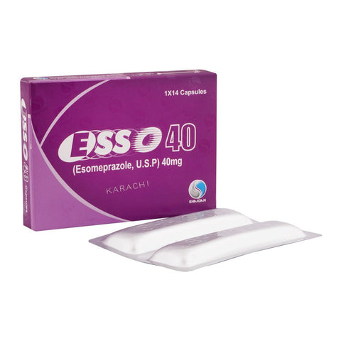Shaigan Pharmaceuticals Esso Capsules, 40mg, 14-Pack product image - Bolanclinic