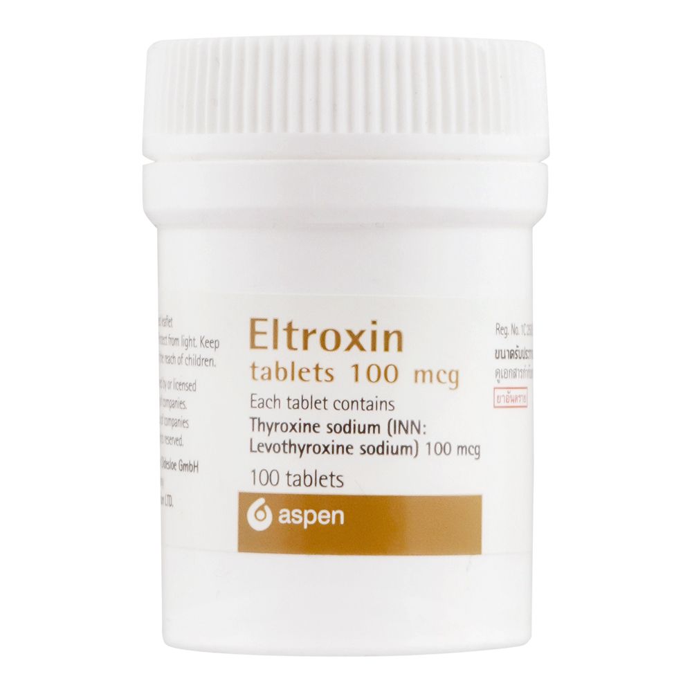 Aspin Pharma Eltroxin Tablet, 100mcg product image - Bolanclinic