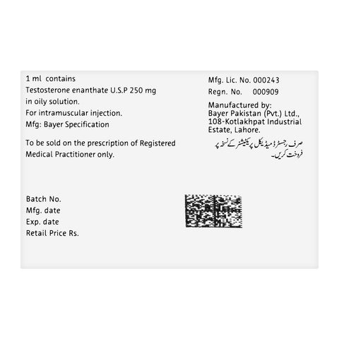 Bayer Pharmaceuticals Testoviron Injection, 250mg, 3-Pack product image 3 - Bolanclinic