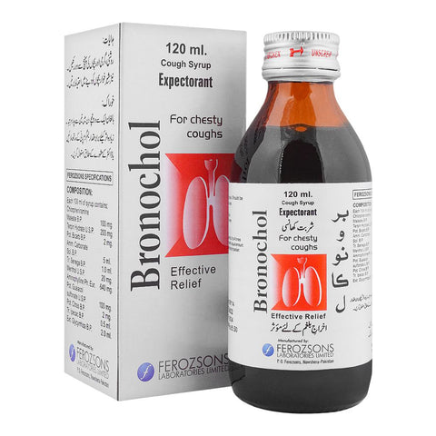 Ferozsons Laboratories Bronochol Cough Syrup, 120ml product image - Bolanclinic
