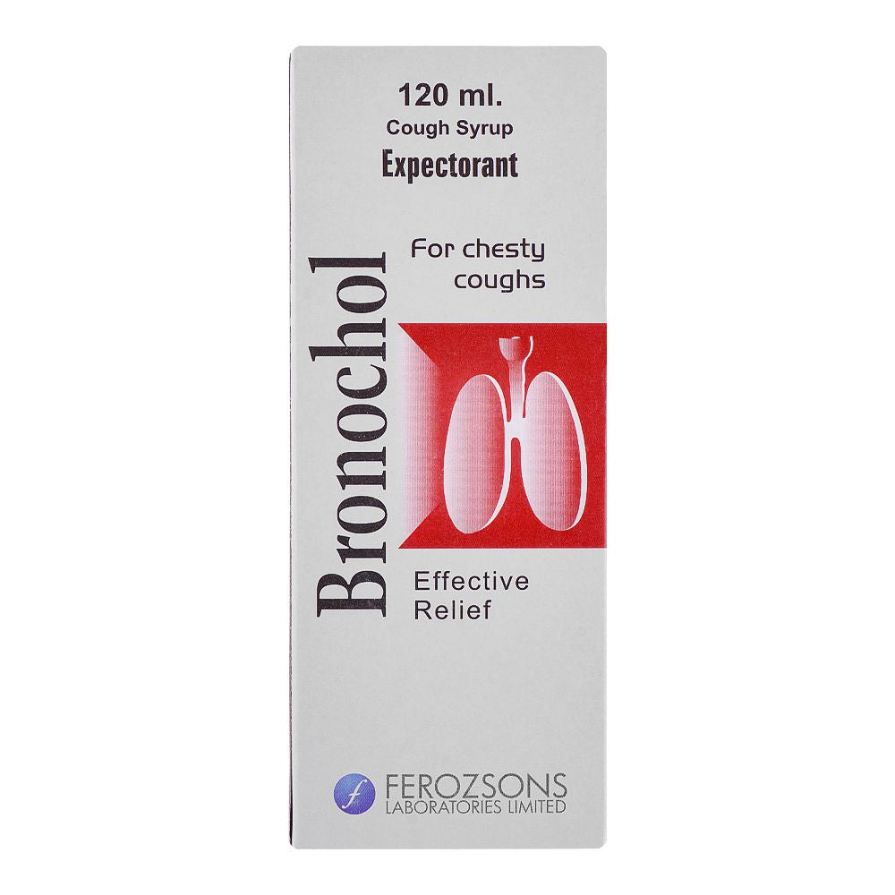Ferozsons Laboratories Bronochol Cough Syrup, 120ml product image 2 - Bolanclinic