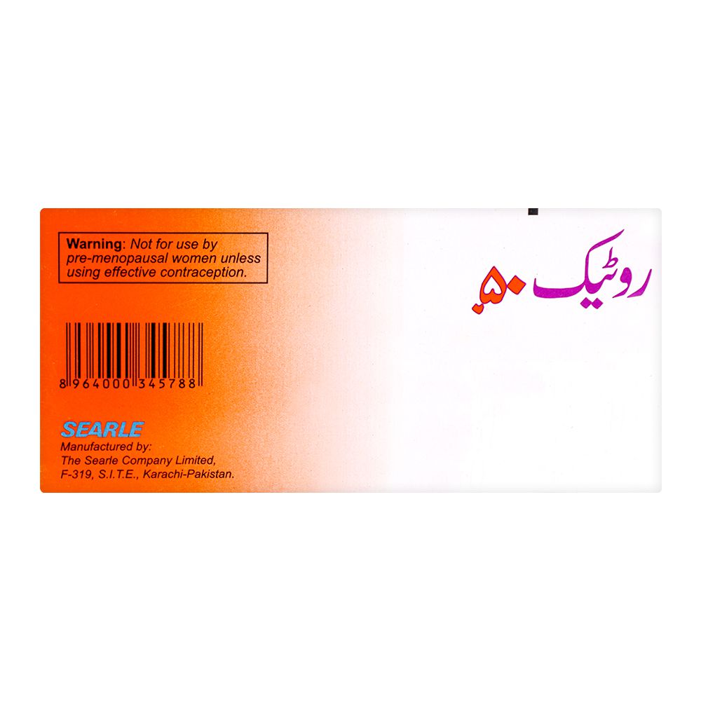Searle Rotec Tablet, 50mg, 1-Strip product image 2 - Bolanclinic