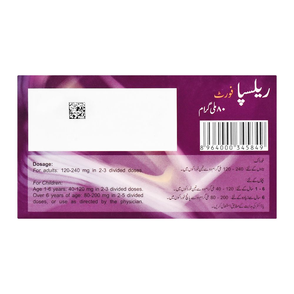 Searle Relispa Forte Tablet, 80mg, 20-Pack product image 2 - Bolanclinic