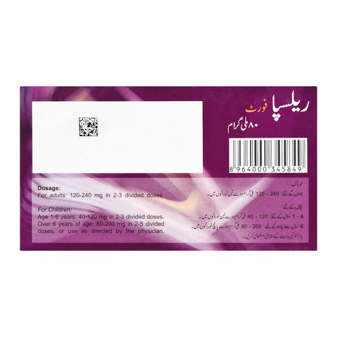 Searle Relispa Forte Tablet, 80mg, 20-Pack product image 2 - Bolanclinic