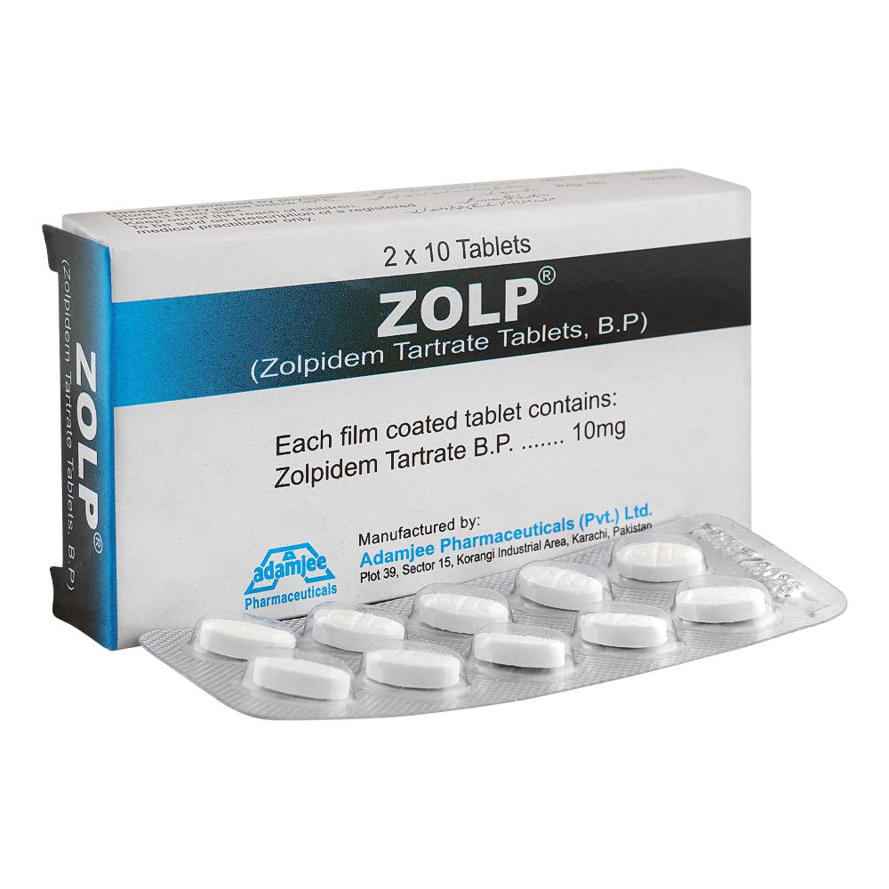 Adamjee Pharmaceuticals Zolp Tablet, 10mg, 20-Pack product image - Bolanclinic