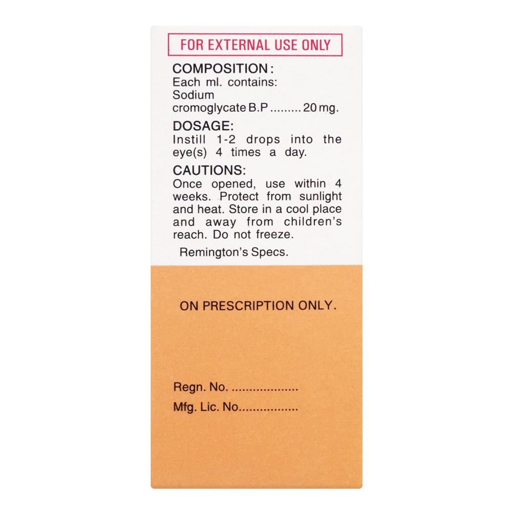 Remington Pharmaceuticals Histalyn Eye Drops, 5ml product image 3 - Bolanclinic