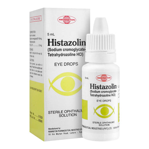 Remington Pharmaceuticals Histazolin Eye Drops, 5ml product image - Bolanclinic