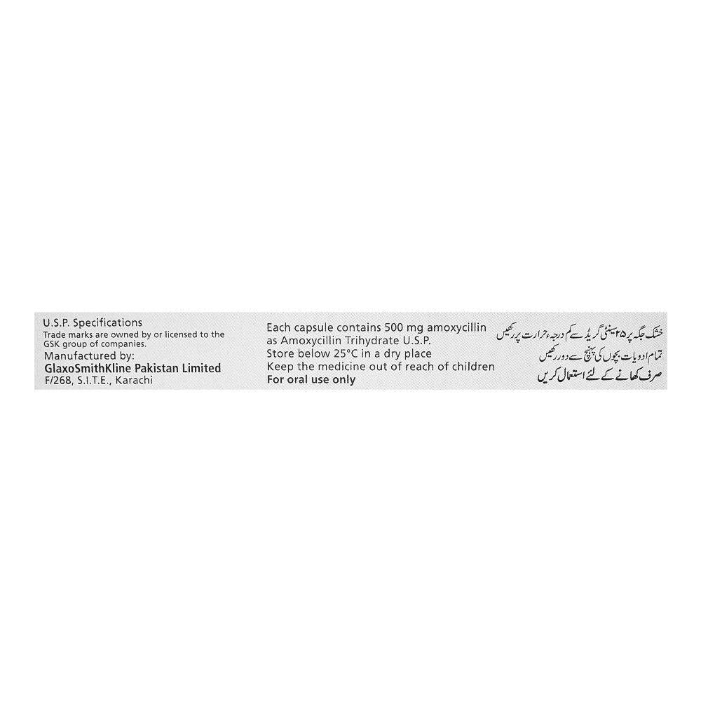 GSK Amoxil Capsule, 500mg, 1-Strip product image 4 - Bolanclinic