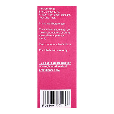 Getz Pharma Xaltide HFA Inhaler, 100mcg+50mcg, 200 Metered Doses product image 4 - Bolanclinic