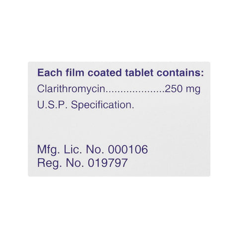 Tabros Pharma E-Clar Tablet, 250mg, 10-Pack product image 3 - Bolanclinic