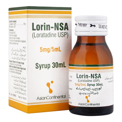 AsianContinental Lorin-NSA Syrup, 5mg/5ml, 30ml product image - Bolanclinic