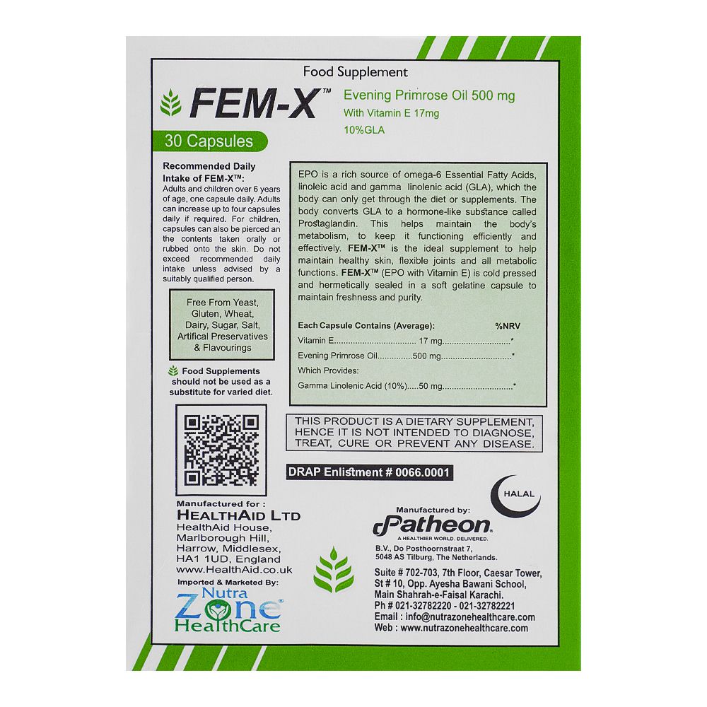 Nutra Zone Healthcare Fem-X Capsule, 30-Pack product image 2 - Bolanclinic