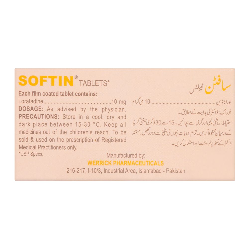 Werrick Pharmaceuticals Softin Tablet, 10-Pack product image 2 - Bolanclinic