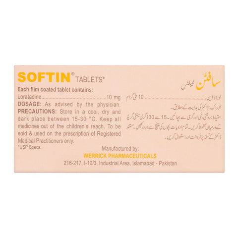 Werrick Pharmaceuticals Softin Tablet, 10-Pack product image 2 - Bolanclinic