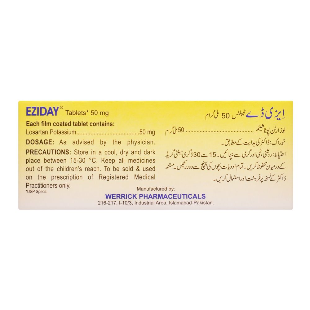 Werrick Pharmaceuticals Eziday Tablet, 50mg product image 2 - Bolanclinic