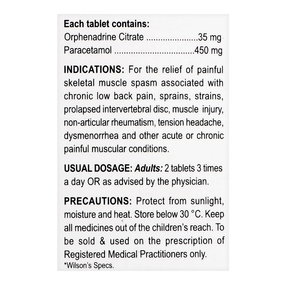 Wilson's Pharmaceuticals Wilgesic Tablet, 10-Pack product image 4 - Bolanclinic
