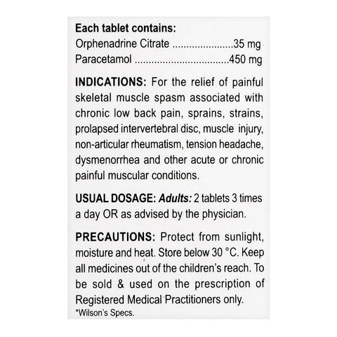 Wilson's Pharmaceuticals Wilgesic Tablet, 10-Pack product image 4 - Bolanclinic