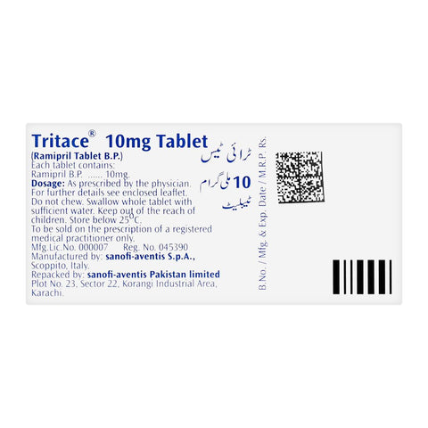Tritace Tablet, 10mg, 28-Pack product image 2 - Bolanclinic