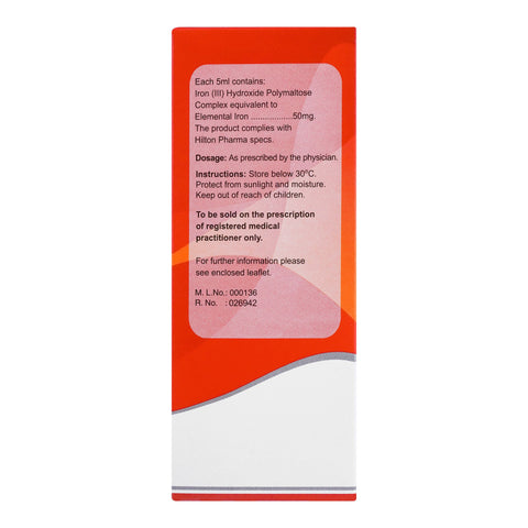 Hilton Pharma Ferosoft Syrup, For Treatment Of Iron Deficiency Anaemia, 120ml product image 4 - Bolanclinic