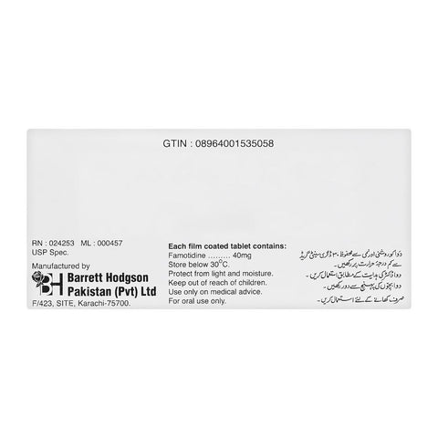 Barrett Hodgson Acicon Tablet, 40mg, 10-Pack product image 2 - Bolanclinic