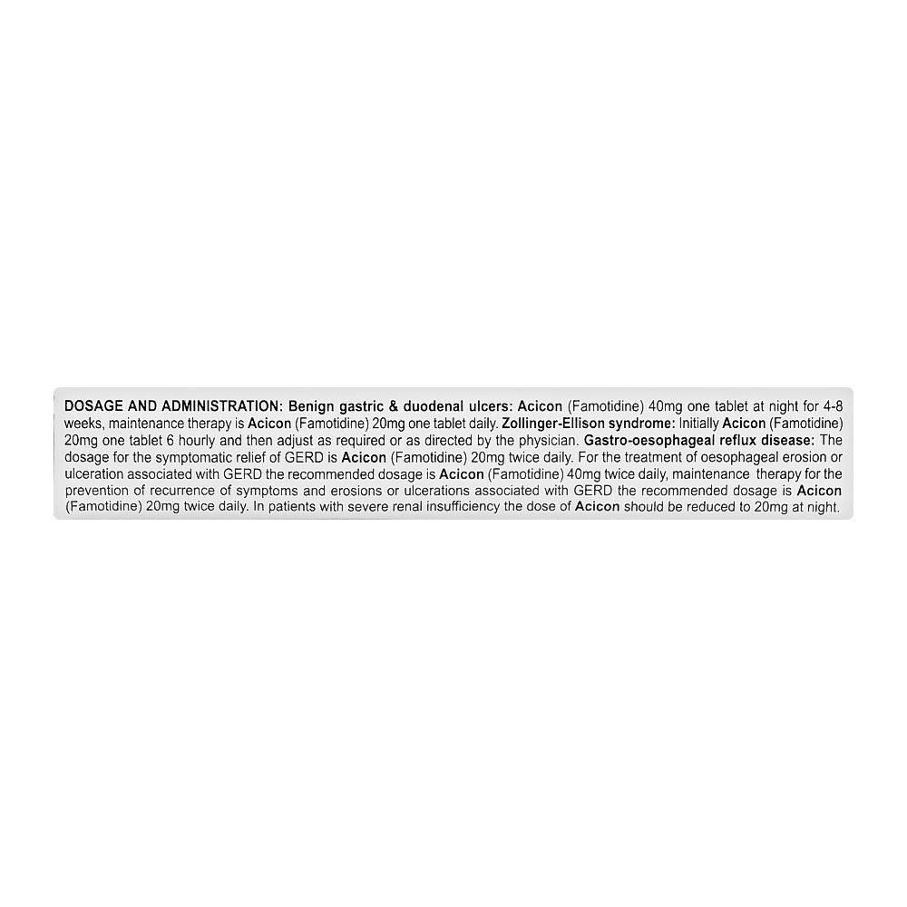 Barrett Hodgson Acicon Tablet, 40mg, 10-Pack product image 4 - Bolanclinic