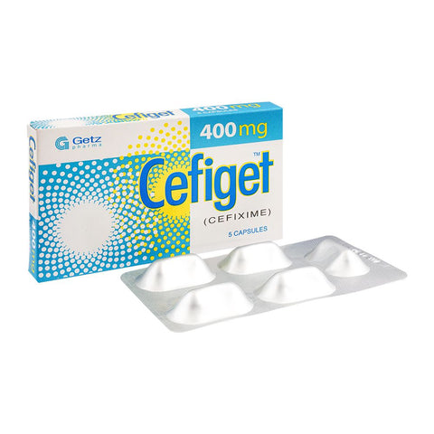 Getz Pharma Cefiget Capsule, 400mg, 5-Pack product image 2 - Bolanclinic