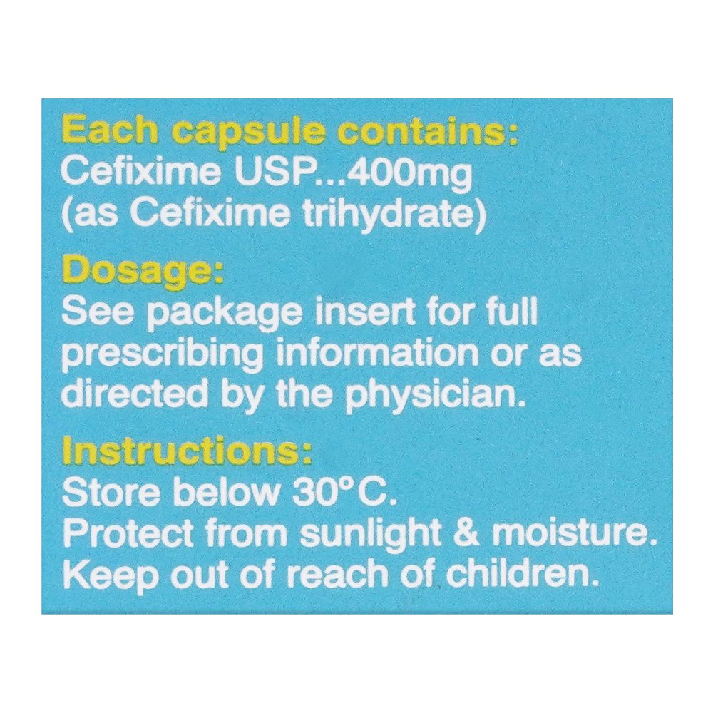 Getz Pharma Cefiget Capsule, 400mg, 5-Pack product image 4 - Bolanclinic