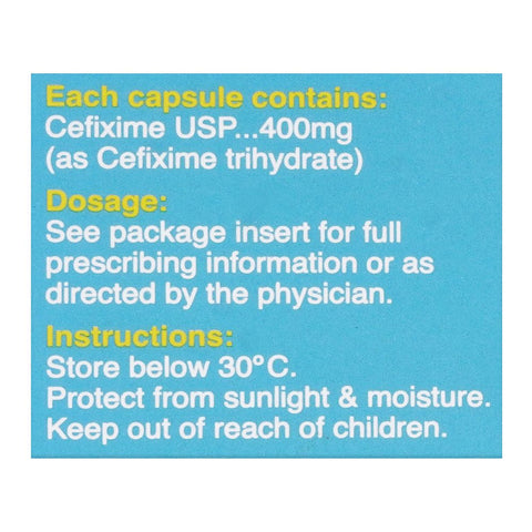 Getz Pharma Cefiget Capsule, 400mg, 5-Pack product image 4 - Bolanclinic