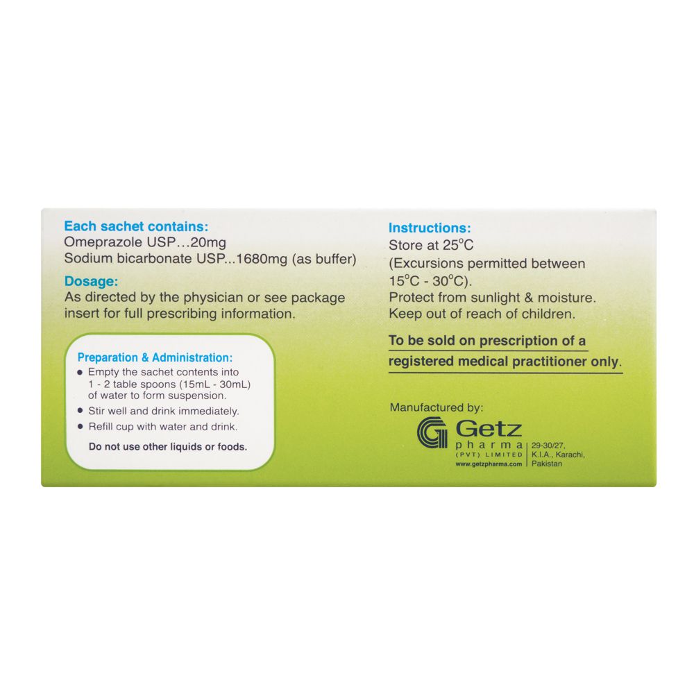 Getz Pharma Risek Insta Sugar-Free Sachet, 20mg, 10-Pack product image 3 - Bolanclinic