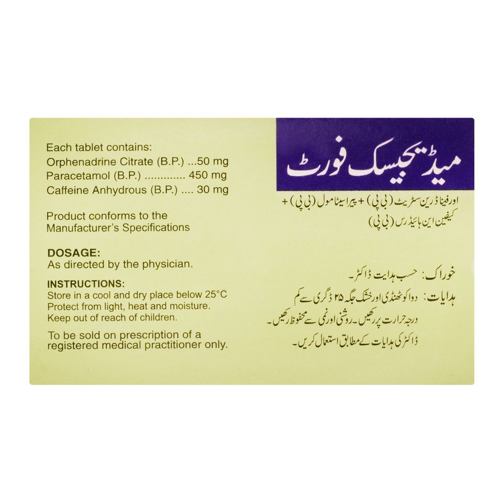 Wilshire Laboratories Medigesic Forte Tablet, 30-Pack product image 2 - Bolanclinic