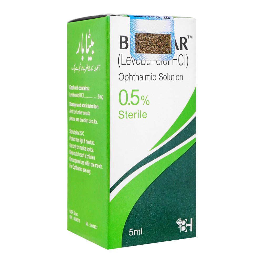 Barrett Hodgson Betabar Eye Drop, 0.5% Sterile, 5ml product image - Bolanclinic