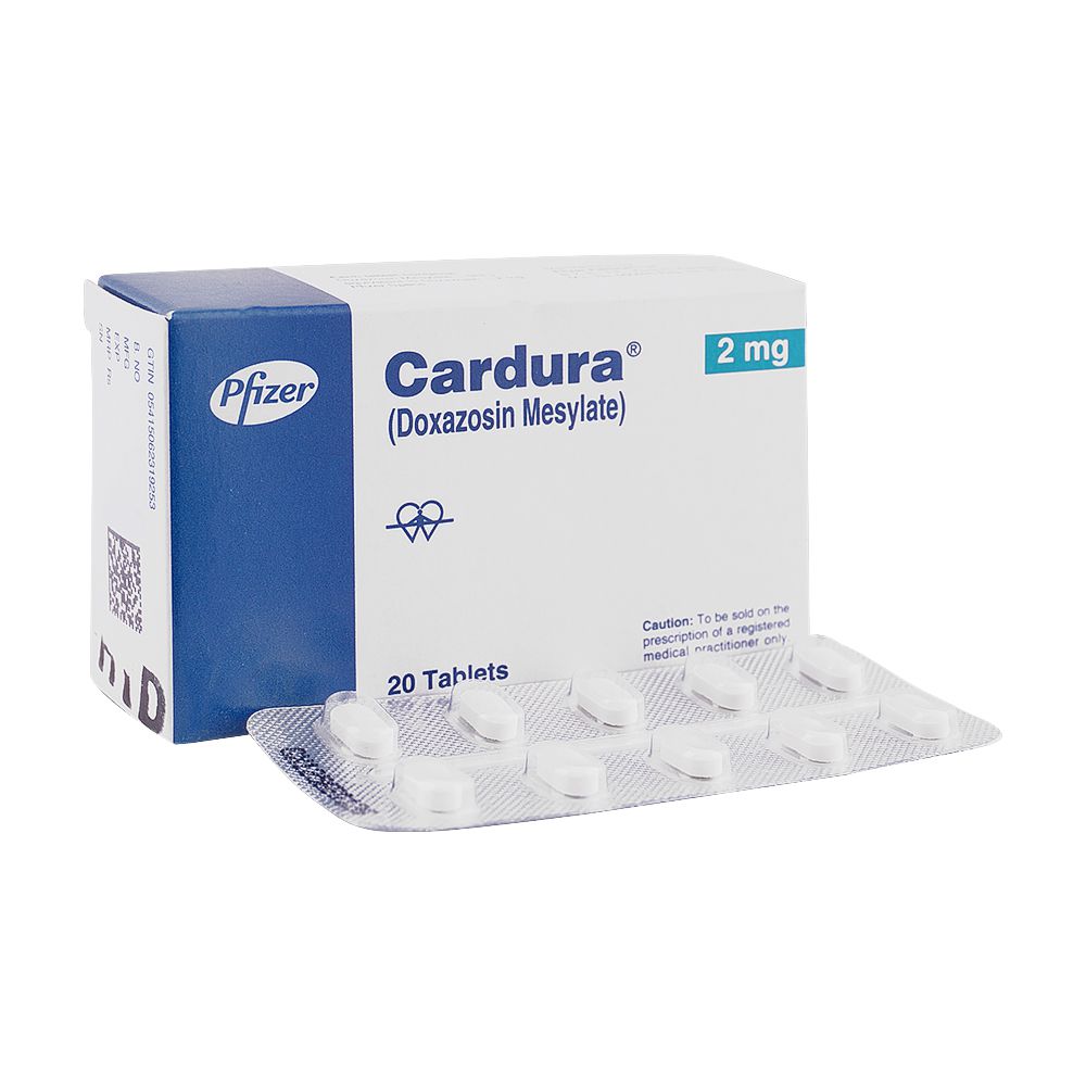 Pfizer Cardura Tablet, 2mg, 20-Pack product image - Bolanclinic