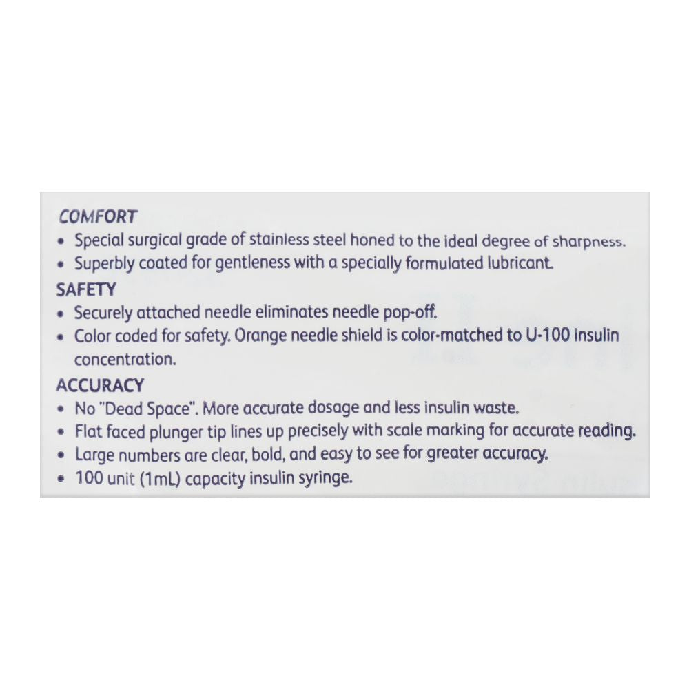 BD Syringe Insuline Ultra Fine, 1ml, 10-Pack product image 4 - Bolanclinic