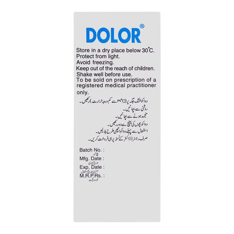 Adamjee Pharmaceuticals Dolor Suspension, 60ml product image 5 - Bolanclinic