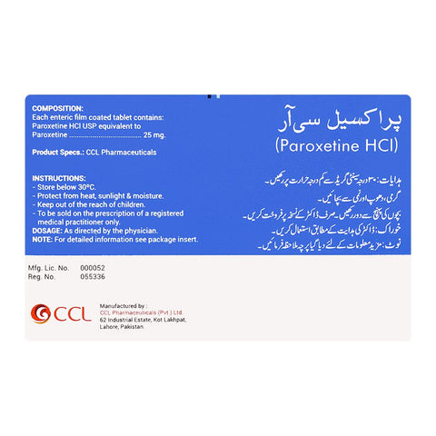 CCL Pharmaceuticals Paraxyl CR Tablet, 25mg, 30-Pack product image 2 - Bolanclinic