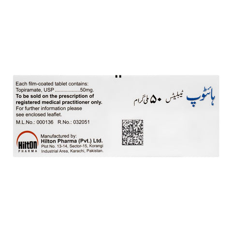 Hilton Pharma Hitop Tablet, 50mg, 1-Strip product image 2 - Bolanclinic