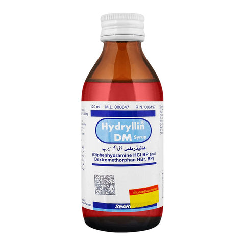 Searle Hydryllin DM Syrup, 120ml product image - Bolanclinic