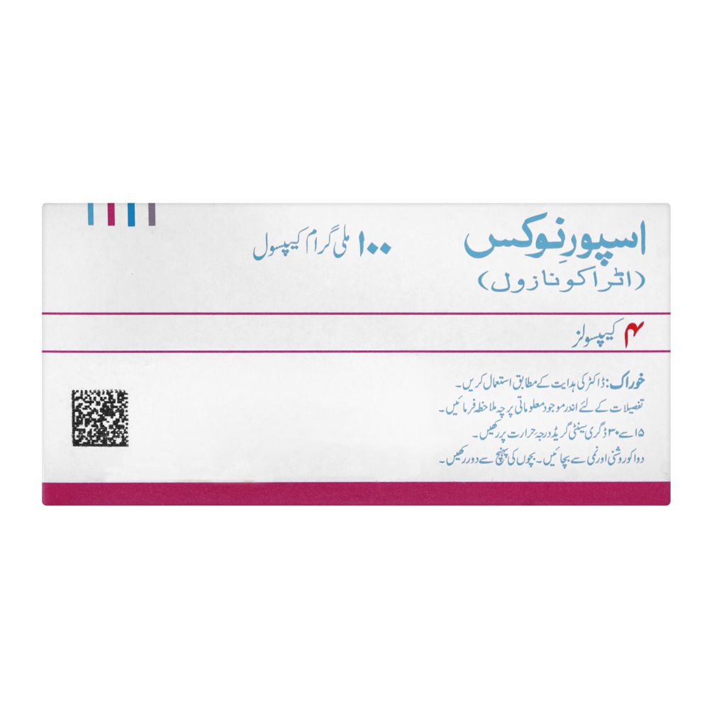 Aspin Pharma Sporanox Capsule, 100mg, 4-Pack product image 2 - Bolanclinic
