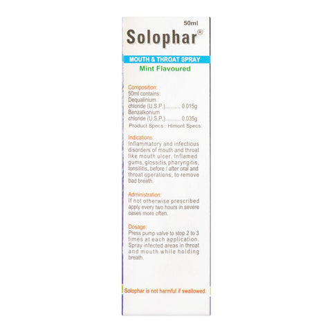 Himont Pharmaceuticals Solophar Oral Spray, 50ml product image 2 - Bolanclinic
